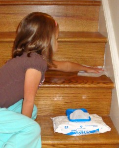 baby wipes cleaning