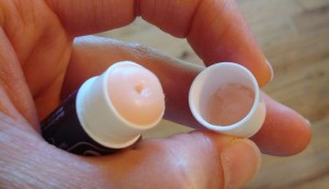 Chapstick stuck in lid Chapstick with lip balm stuck in the lid
