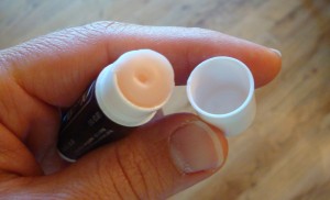 Chapstick with empty lid