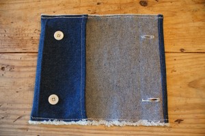 how to make your own diaper envelope, open and empty