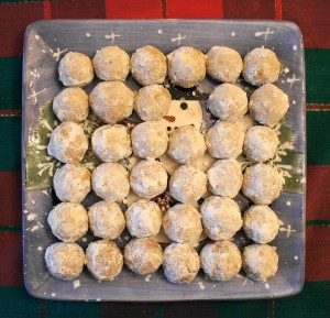 Christmas snow ball cookies, goof balls, russian tea cakes, mexican wedding cookies